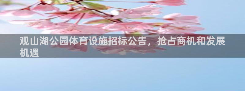 意昂3开户：观山湖公园体育设施招标公告，抢占商机和发