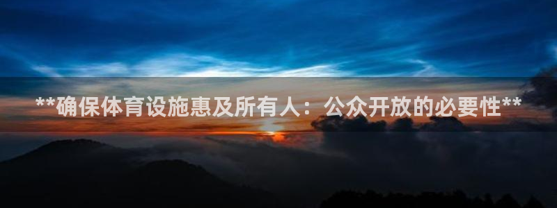 意昂体育3平台是正规平台吗：**确保体育设施惠及所有